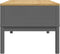 vidaXL - Salontafel - FLORO - 99x55,5x45 - cm - massief - grenenhout - grijs