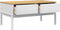 vidaXL - Salontafel - FLORO - 99x55,5x45 - cm - massief - grenenhout - wit