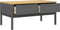vidaXL - Salontafel - FLORO - 99x55,5x45 - cm - massief - grenenhout - grijs