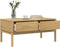vidaXL - Salontafel - FLORO - 99x55,5x45 - cm - massief - grenenhout - wasbruin