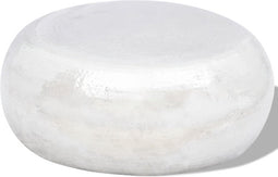 vidaXL - Salontafel - gehamerd - aluminium - zilverkleurig