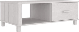 vidaXL - Salontafel - HAMAR - 100x55x35 - cm - massief - grenenhout - wit