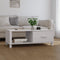 vidaXL - Salontafel - HAMAR - 100x55x35 - cm - massief - grenenhout - wit
