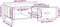 vidaXL - Salontafel - HAMAR - 100x55x35 - cm - massief - grenenhout - lichtgrijs