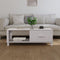 vidaXL - Salontafel - HAMAR - 100x55x35 - cm - massief - grenenhout - wit