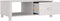 vidaXL - Salontafel - HAMAR - 100x55x35 - cm - massief - grenenhout - wit