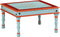 vidaXL - Salontafel - handbeschilderd - massief - mangohout - blauw