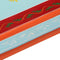 vidaXL - Salontafel - handbeschilderd - massief - mangohout - blauw