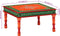 vidaXL - Salontafel - handbeschilderd - massief - mangohout - oranje