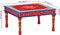 vidaXL - Salontafel - handbeschilderd - massief - mangohout - rood