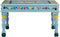 vidaXL - Salontafel - handbeschilderd - massief - mangohout - turquoise