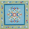 vidaXL - Salontafel - handbeschilderd - massief - mangohout - turquoise