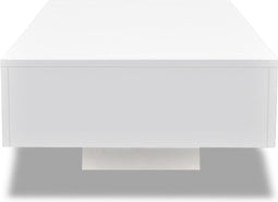 vidaXL - Salontafel - hoogglans - wit