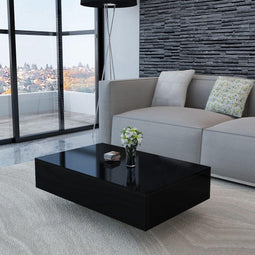 vidaXL - Salontafel - hoogglans - zwart