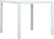 vidaXL - Salontafel - hout-look - 78x78x74 - cm - HDPE - wit