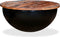 vidaXL - Salontafel - komvormig - massief - gerecycled - hout - zwart