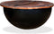 vidaXL - Salontafel - komvormig - massief - gerecycled - hout - zwart