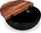 vidaXL - Salontafel - komvormig - massief - gerecycled - hout - zwart