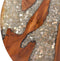vidaXL - Salontafel - massief - teakhout - hars - 60 - cm