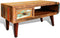 vidaXL - Salontafel - met - 1 - gewelfde - rand - en - 1 - lade - gerecycled - hout
