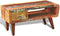 vidaXL - Salontafel - met - 1 - gewelfde - rand - en - 1 - lade - gerecycled - hout