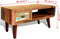 vidaXL - Salontafel - met - 1 - gewelfde - rand - en - 1 - lade - gerecycled - hout
