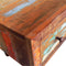 vidaXL - Salontafel - met - 1 - gewelfde - rand - en - 1 - lade - gerecycled - hout