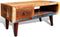 vidaXL - Salontafel - met - 1 - gewelfde - rand - en - 1 - lade - gerecycled - hout