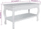 vidaXL - Salontafel - met - 2 - lagen - MDF - wit