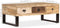 vidaXL - Salontafel - met - 3 - lades - 90x50x35 - cm - massief - mangohout