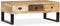 vidaXL - Salontafel - met - 3 - lades - 90x50x35 - cm - massief - mangohout