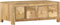 vidaXL - Salontafel - met - 4 - lades - 90x50x35 - cm - massief - mangohout
