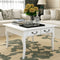 vidaXL - Salontafel - met - 4 - lades - wit