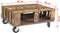 vidaXL - Salontafel - met - 4 - wielen - gerecycled - hout