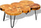 vidaXL - Salontafel - met - 6 - boomstammen - 35 - cm - massief - sheeshamhout