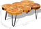 vidaXL - Salontafel - met - 6 - boomstammen - 35 - cm - massief - sheeshamhout