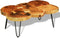 vidaXL - Salontafel - met - 6 - boomstammen - 35 - cm - massief - sheeshamhout