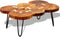vidaXL - Salontafel - met - 6 - boomstammen - 35 - cm - massief - sheeshamhout