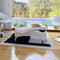 vidaXL - Salontafel - met - aanpasbare - vorm - hoogglans - wit