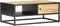 vidaXL - Salontafel - met - bewerkte - deur - 90x55x36 - cm - ruw - mangohout