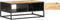 vidaXL - Salontafel - met - bewerkte - deur - 90x55x36 - cm - ruw - mangohout