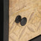 vidaXL - Salontafel - met - bewerkte - deur - 90x55x36 - cm - ruw - mangohout