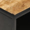 vidaXL - Salontafel - met - bewerkte - deur - 90x55x36 - cm - ruw - mangohout
