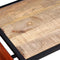 vidaXL - Salontafel - met - echt - lederen - tijdschriftenhouder - 110x50x45 - cm