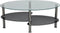 vidaXL - Salontafel - met - exclusief - ontwerp - zwart