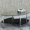 vidaXL - Salontafel - met - exclusief - ontwerp - zwart