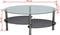 vidaXL - Salontafel - met - exclusief - ontwerp - zwart
