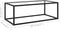vidaXL - Salontafel - met - gehard - glas - 100x50x35 - cm - zwart