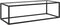 vidaXL - Salontafel - met - gehard - glas - 120x50x35 - cm - zwart