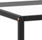 vidaXL - Salontafel - met - gehard - glas - 120x50x35 - cm - zwart